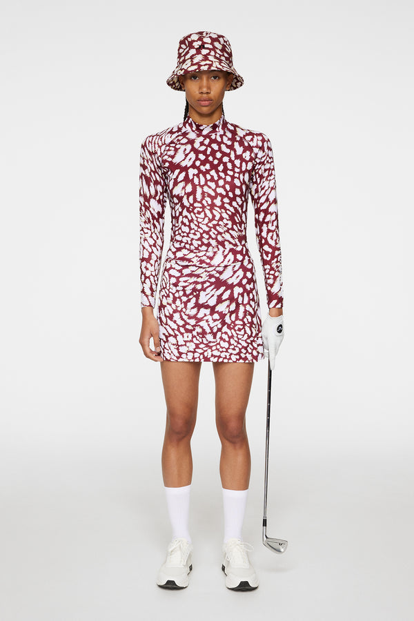 Asa Print Soft Compression Top / Glitch Leo Lime