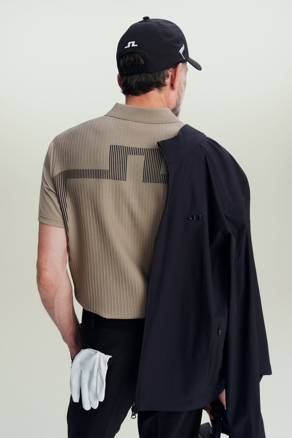 Neri Hybrid Knit Polo Shirt / Brindle