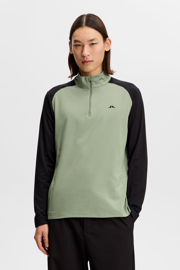 Blake Zip Mid Layer / Hedge Green