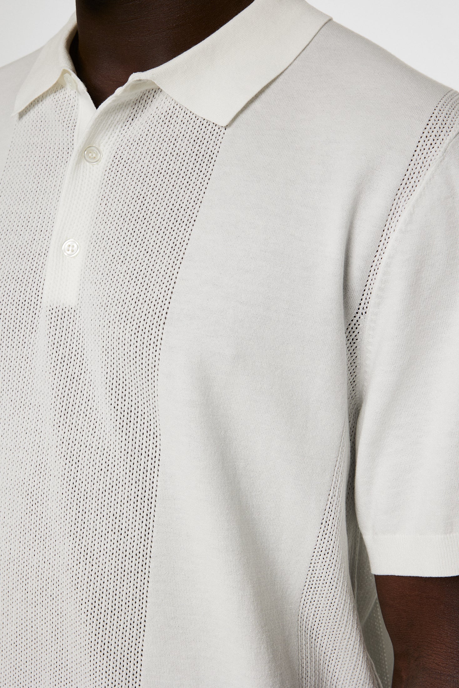 Reymond Solid Stripe Polo / White – J.Lindeberg
