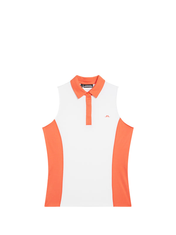 Edna Sleeveless Top / White