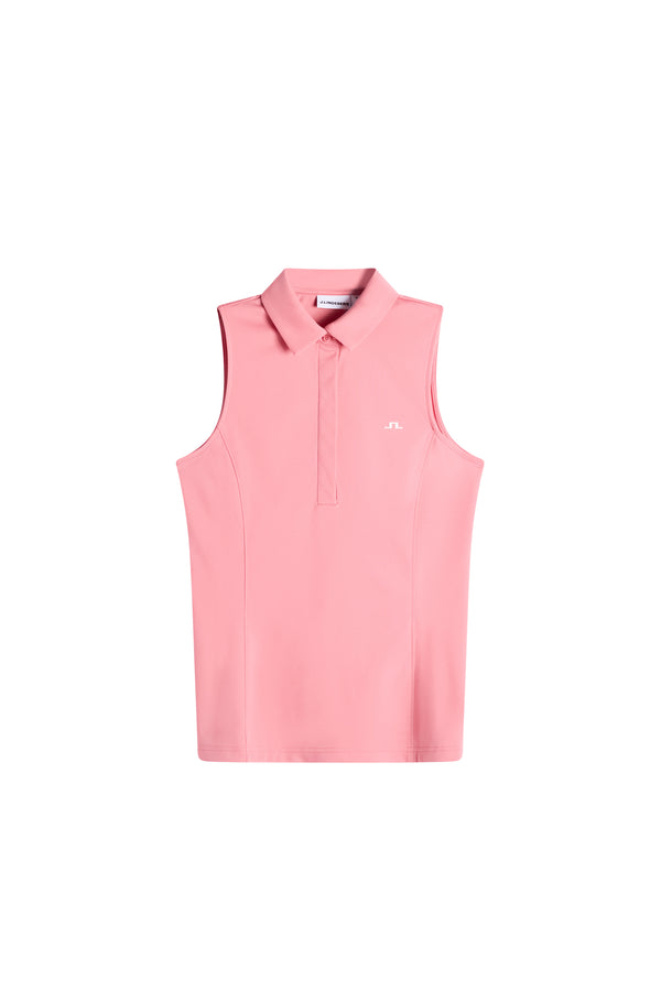 Dena Sleeveless Polo / Flamingo Plume