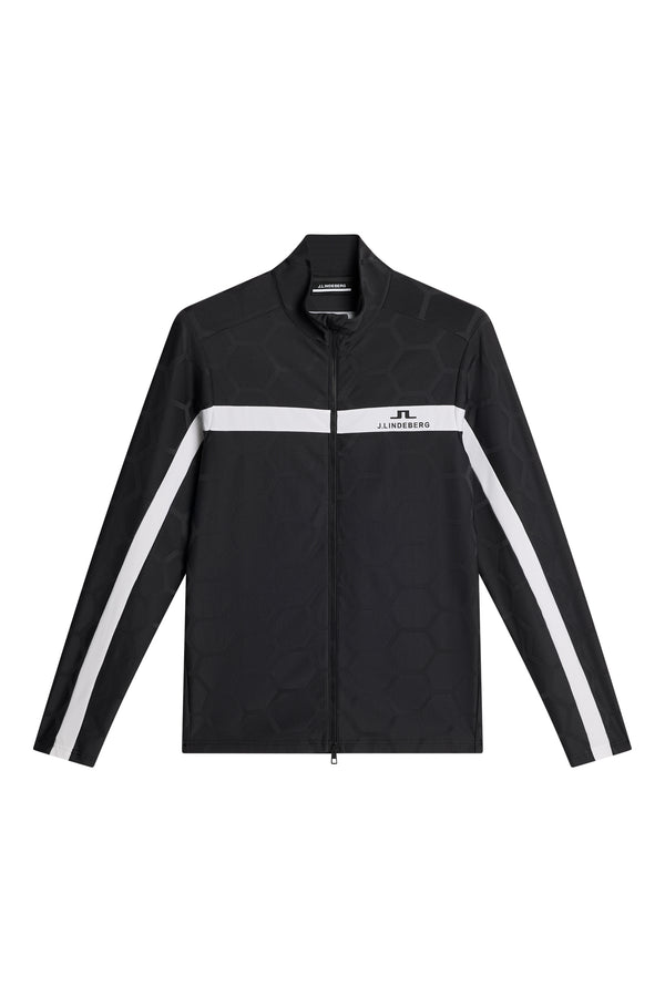 Jarvis Jacquard Tour Mid Layer / Causeway Black