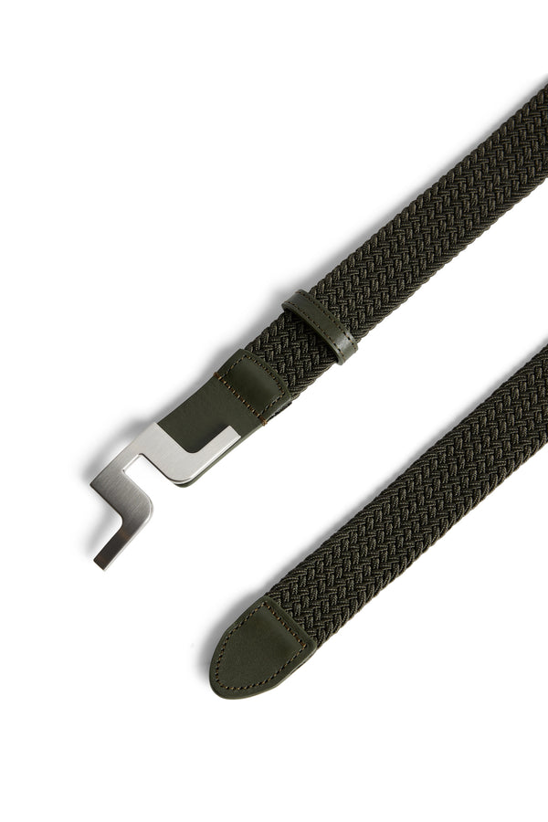 Berry Elastic Belt / Forest Green