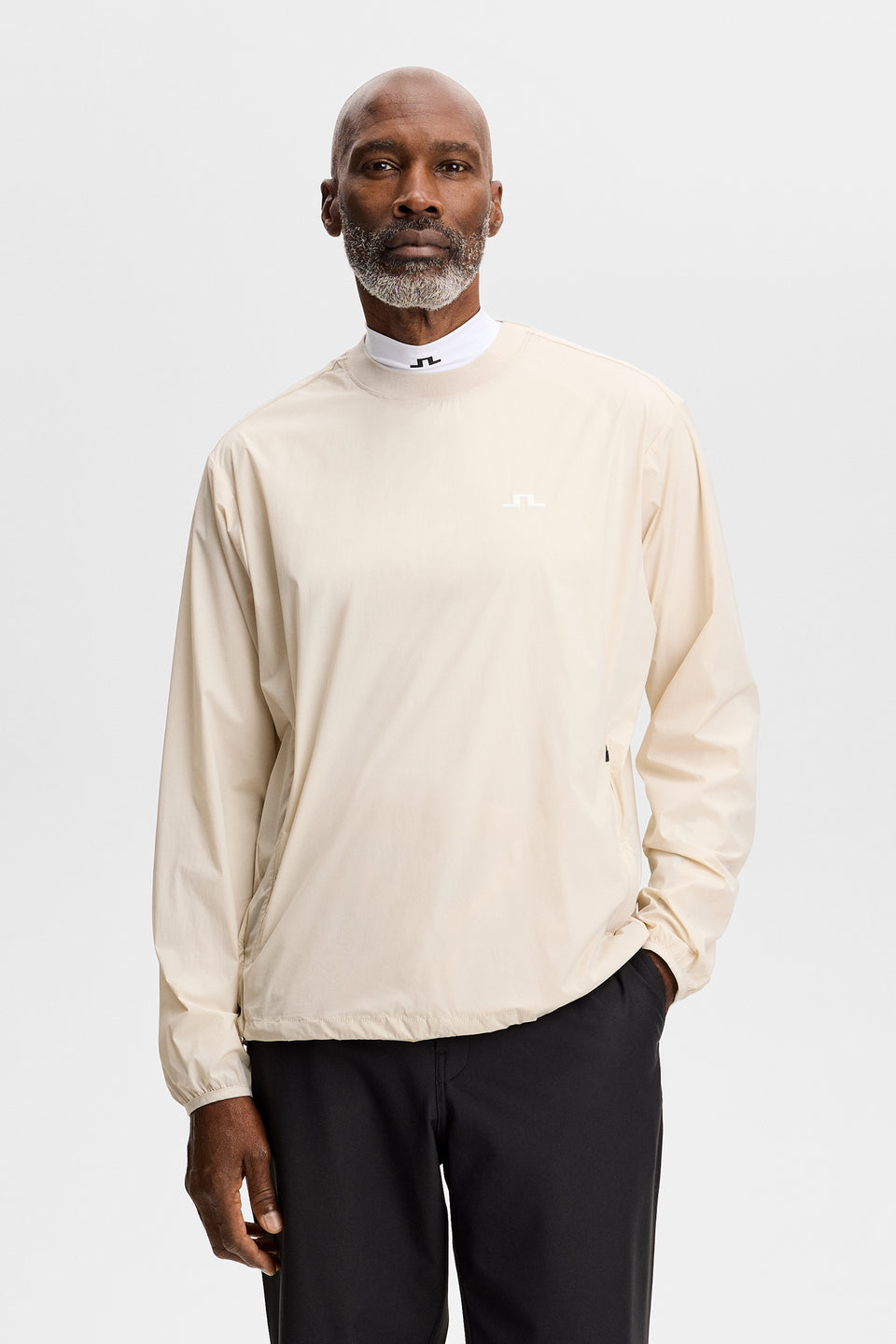 Waren Crewneck Windbreaker / Moonbeam