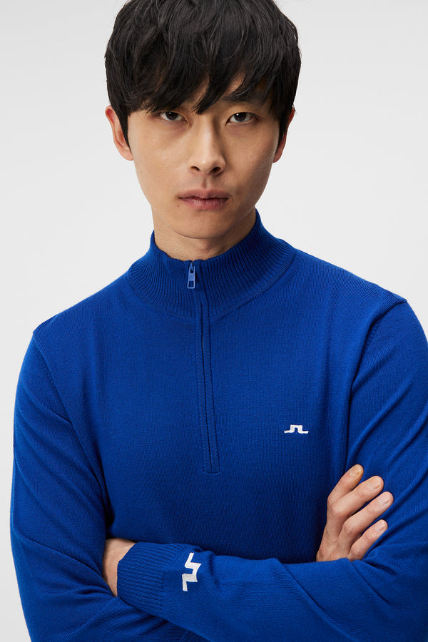 Kian Zipped Sweater / Sodalite Blue