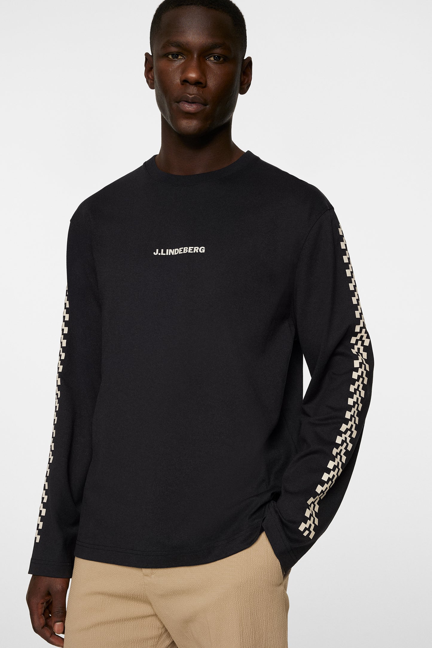 Walsh LS Print T-shirt / Black