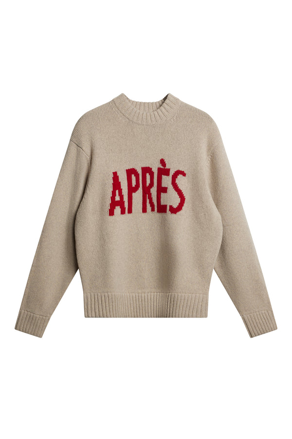Fabian Graphic Knit Sweater / Moonbeam