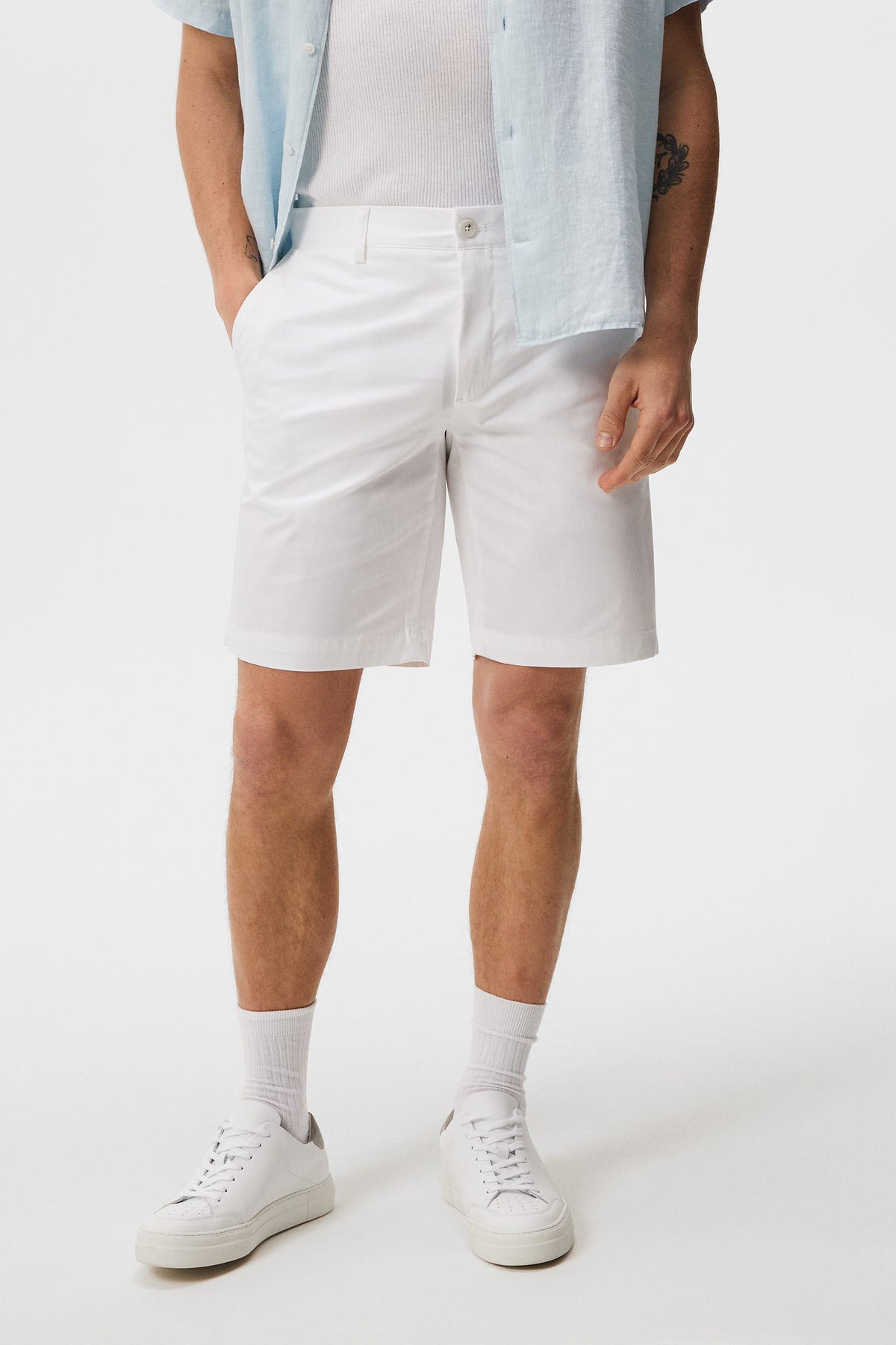 Nathan Super Satin Shorts / White