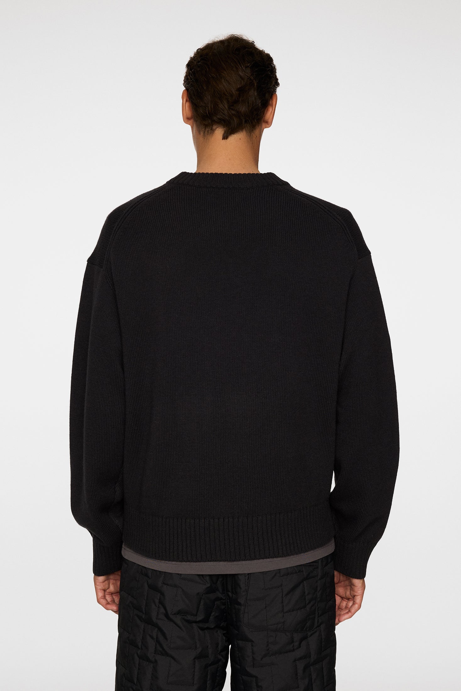 Eddy Cotton Wool Crew Neck / Black – J.Lindeberg EU