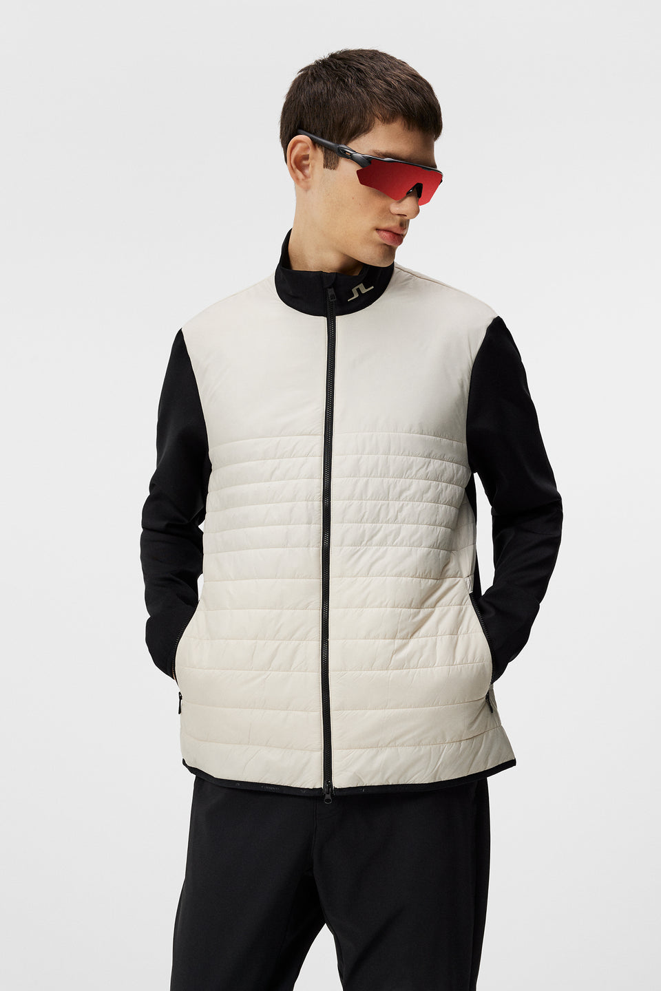 Martino Quilt Hybrid Jacket / Almond Milk