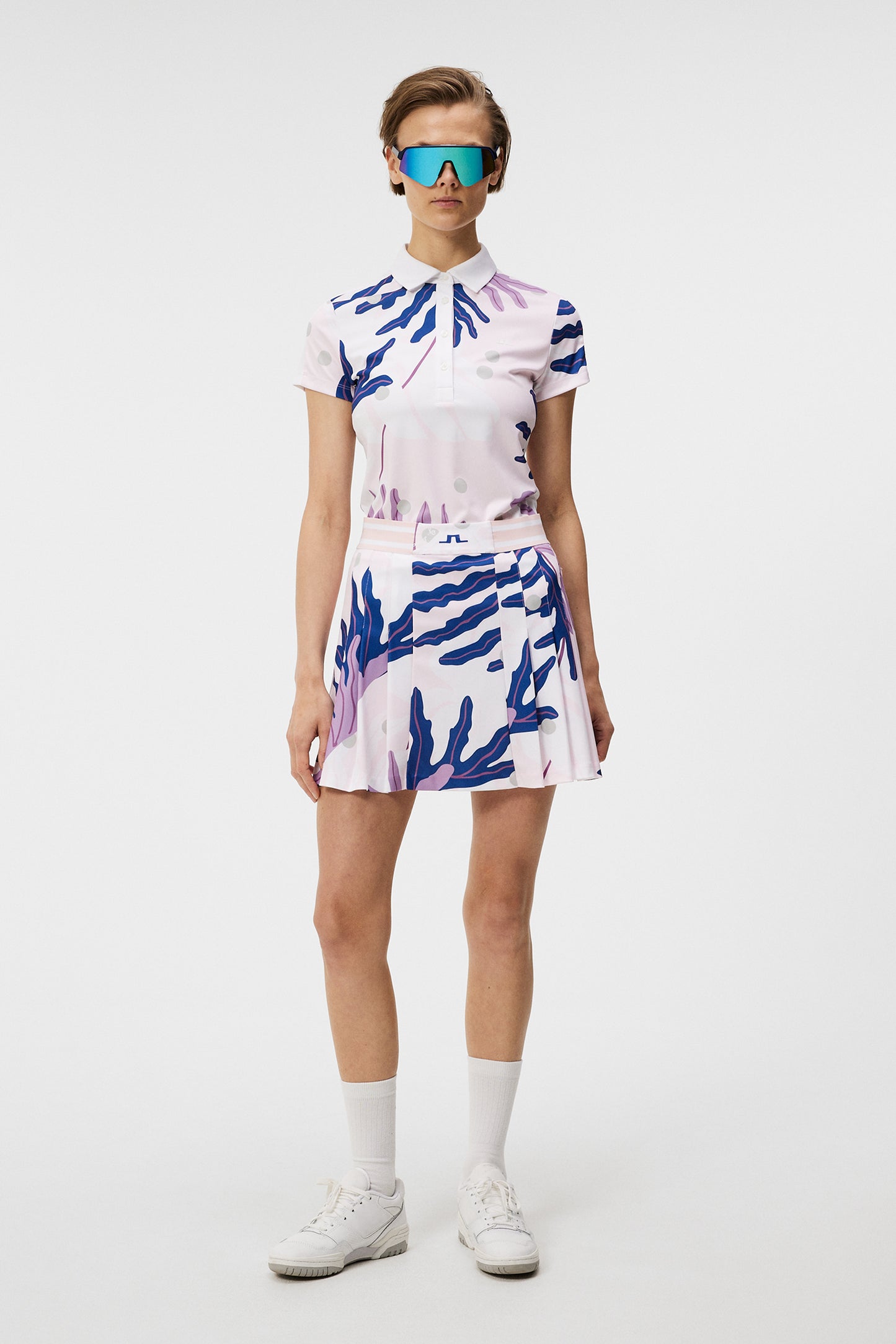 Jada Print Polo / Paradise Monstera Pink