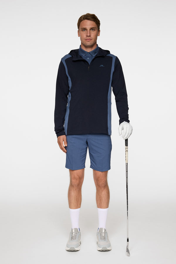 Lukas Quarter Zip Hood / Vintage Indigo