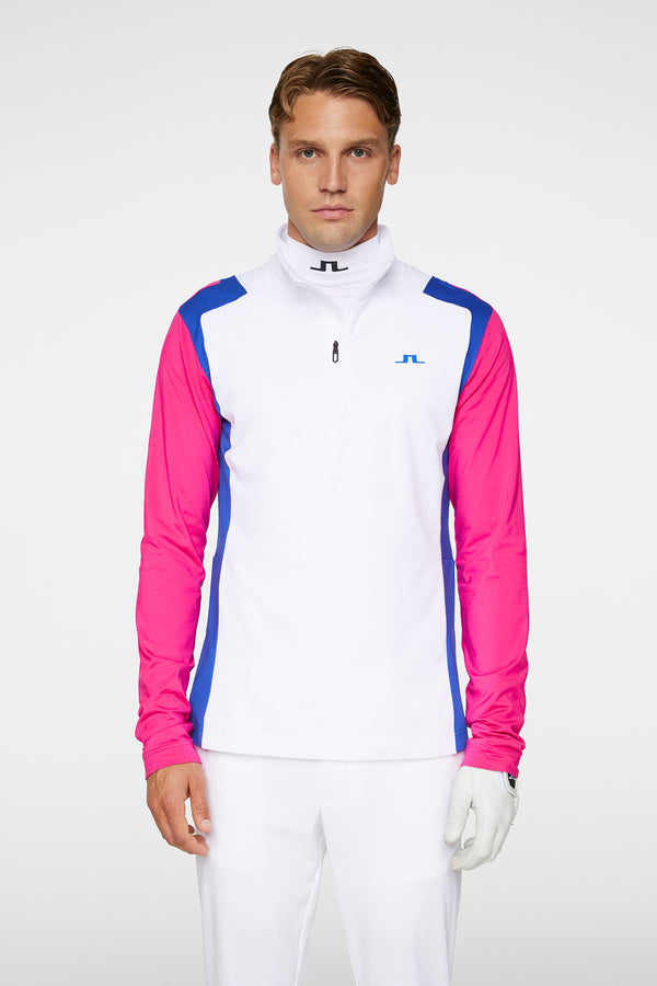 Lukas Quarter Zip Mid Layer / Pink Peacock
