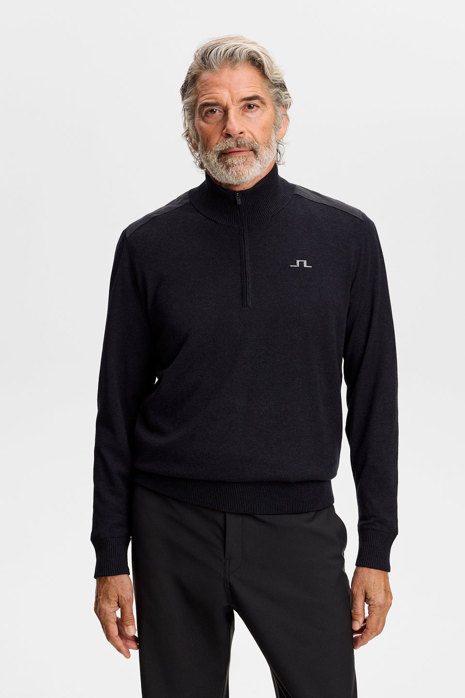 Jeffrey Windbreaker Sweater / Black