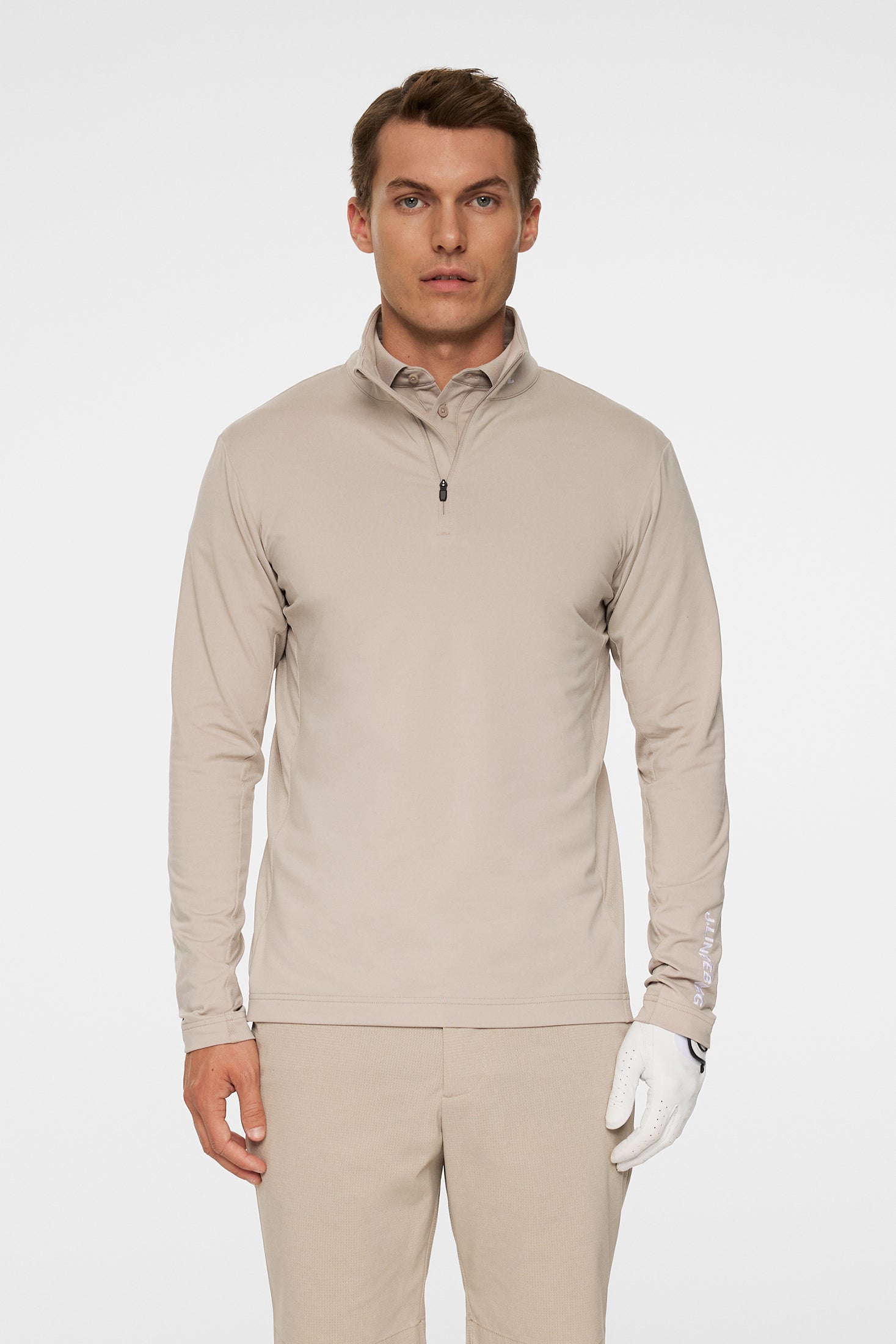 Tour Tech Mid Layer LTD / Oyster Brown | J.Lindeberg Official