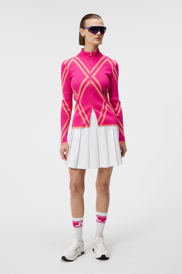 Flora Knitted Sweater / Fuchsia Purple