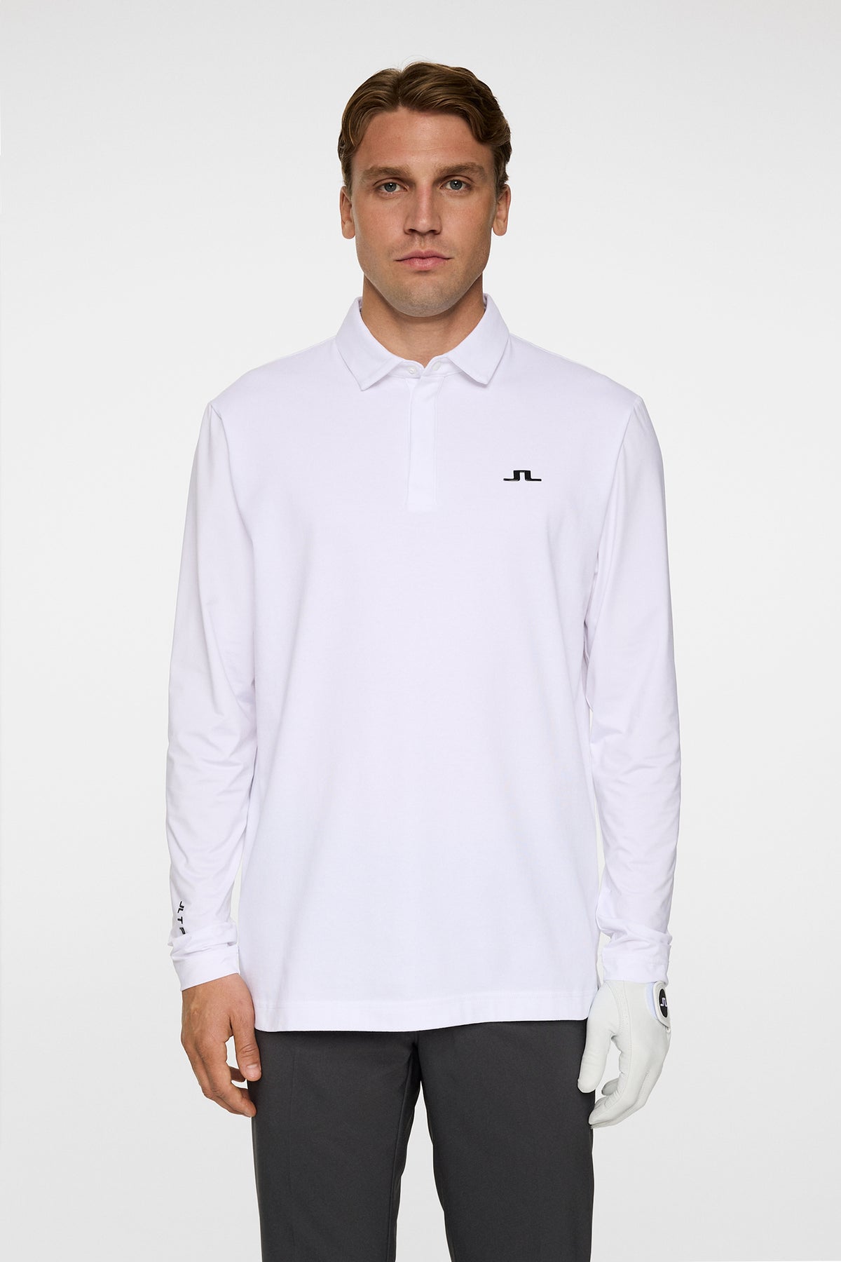 Sean Hybrid LS Polo / White
