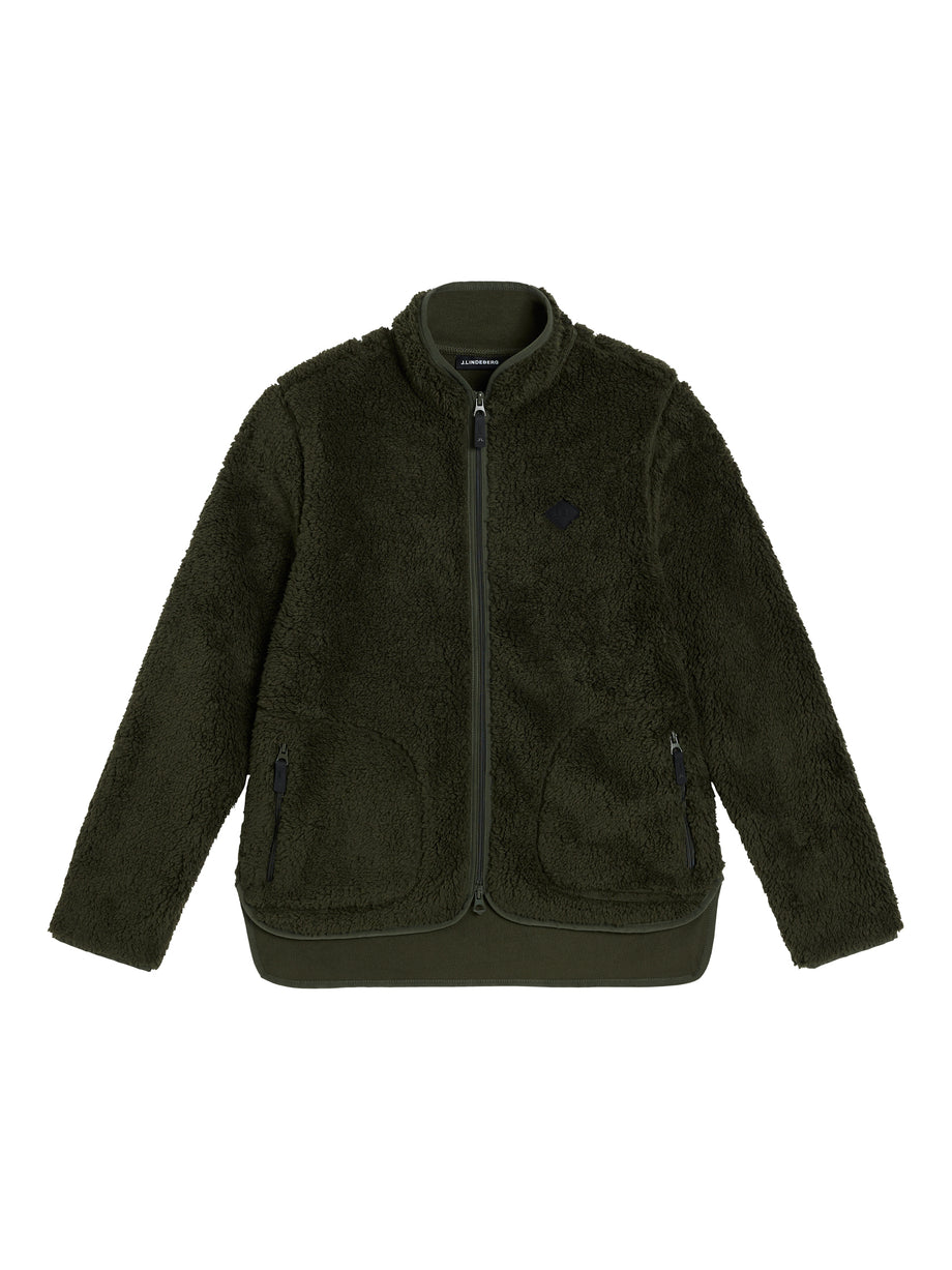 Patricia Pile Fleece Jacket / Forest Green