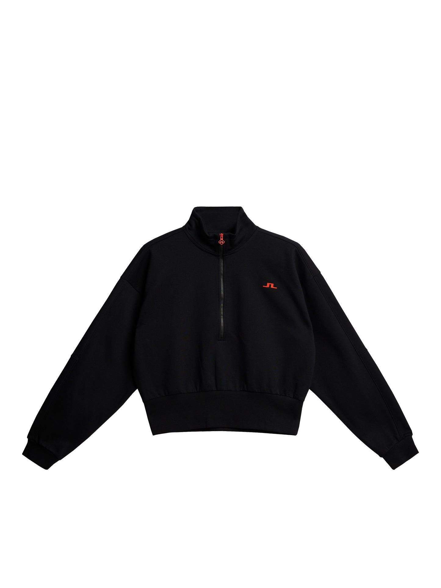 Lucia Zip Mock Neck / Black