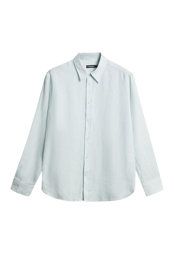 Reg LS Linen Melange Shirt / Winter Sky