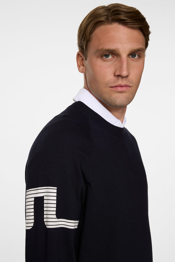 Heath Knitted Sweater / JL Navy