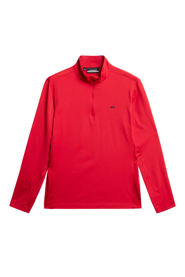 Luke Quarter Zip Mid Layer / Barbados Cherry