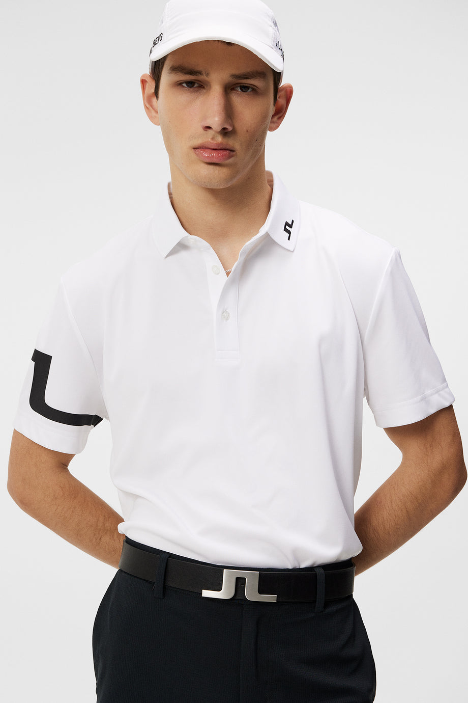 Heath Regular Fit Golf Polo / White