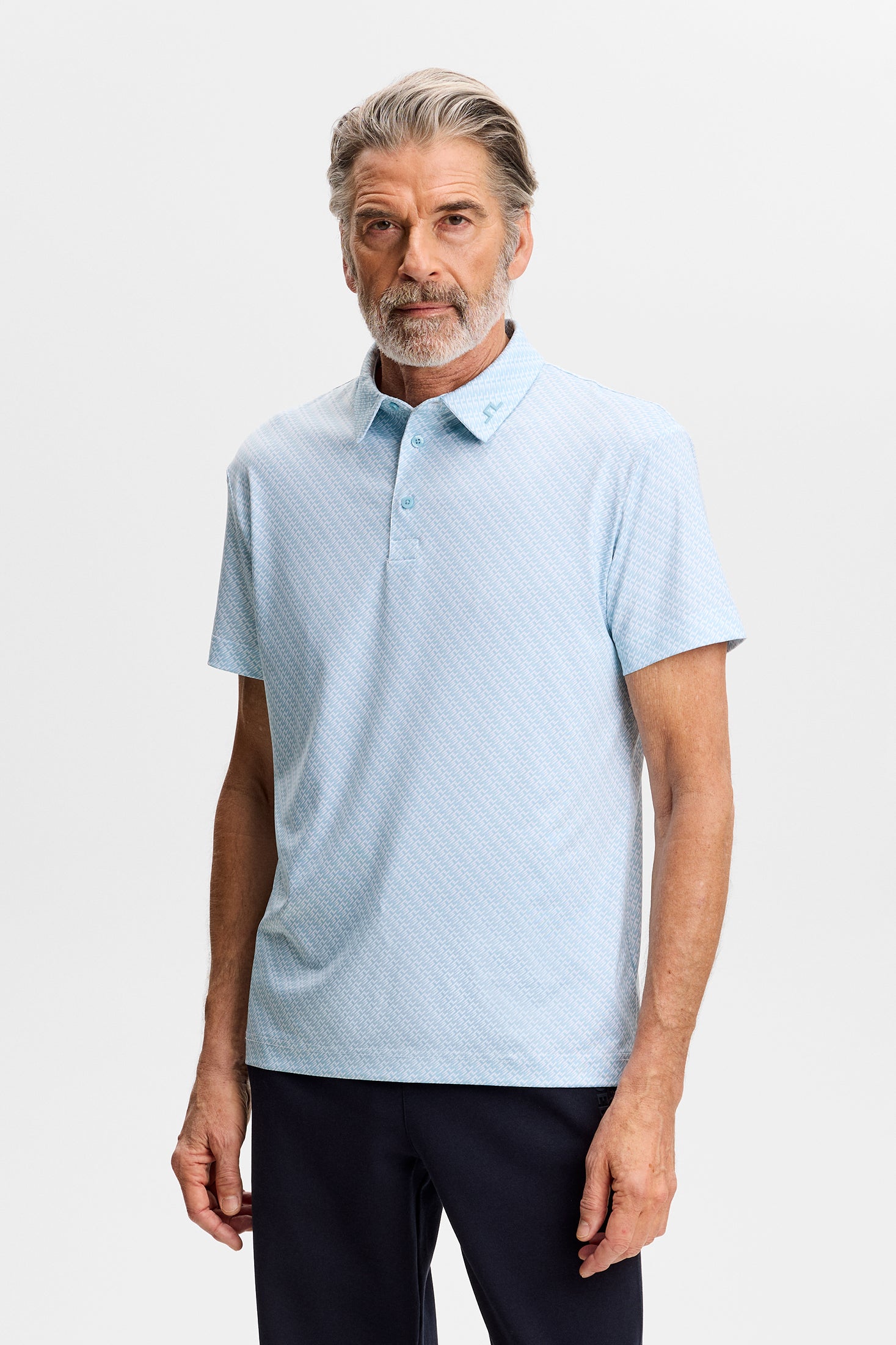 Tod Print Polo / Flight Bridge Forget White S – J.Lindeberg EU