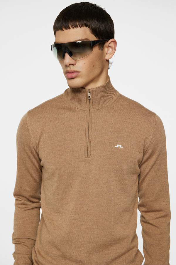Kian Zipped Sweater / Tigers Eye