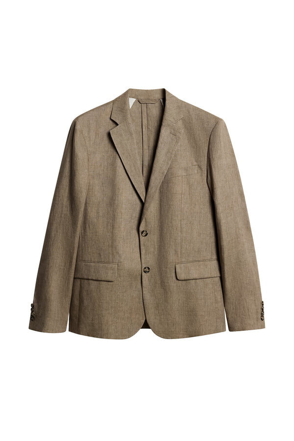 Elton U Super Linen Blazer / Sepia Tint