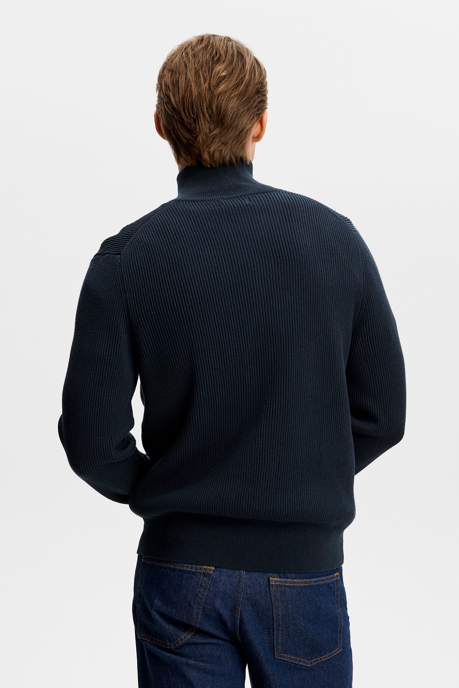 Alexis Full Zip Cardigan / JL Navy – J.Lindeberg EU