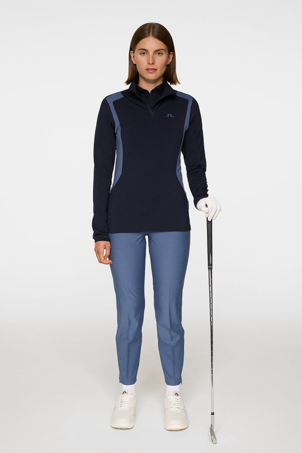 Mae Quarter Zip Mid Layer / JL Navy