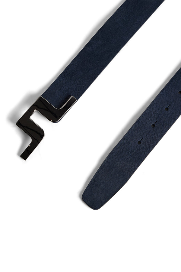 Bridger Nubuck Leather Belt / JL Navy