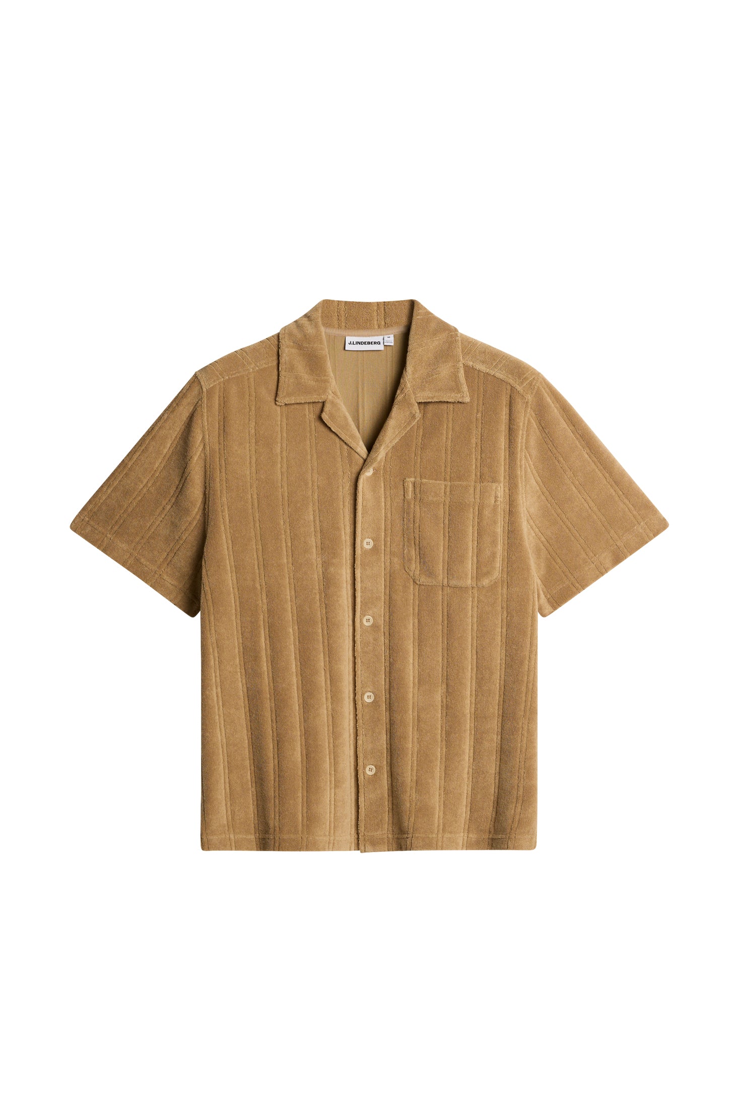 Ted Stripe Terry Shirt / Kelp | J.Lindeberg Official