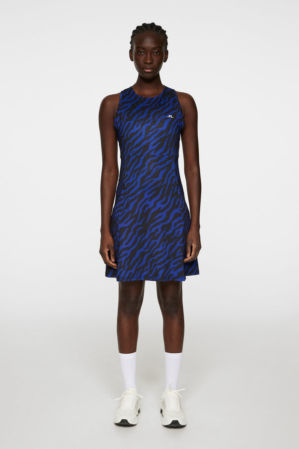 Cora Print Dress / Tour Tiger Clematis M