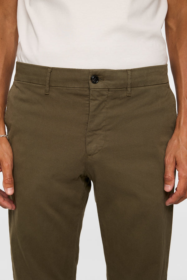 Ched Cotton Stretch Pants / Forest Green