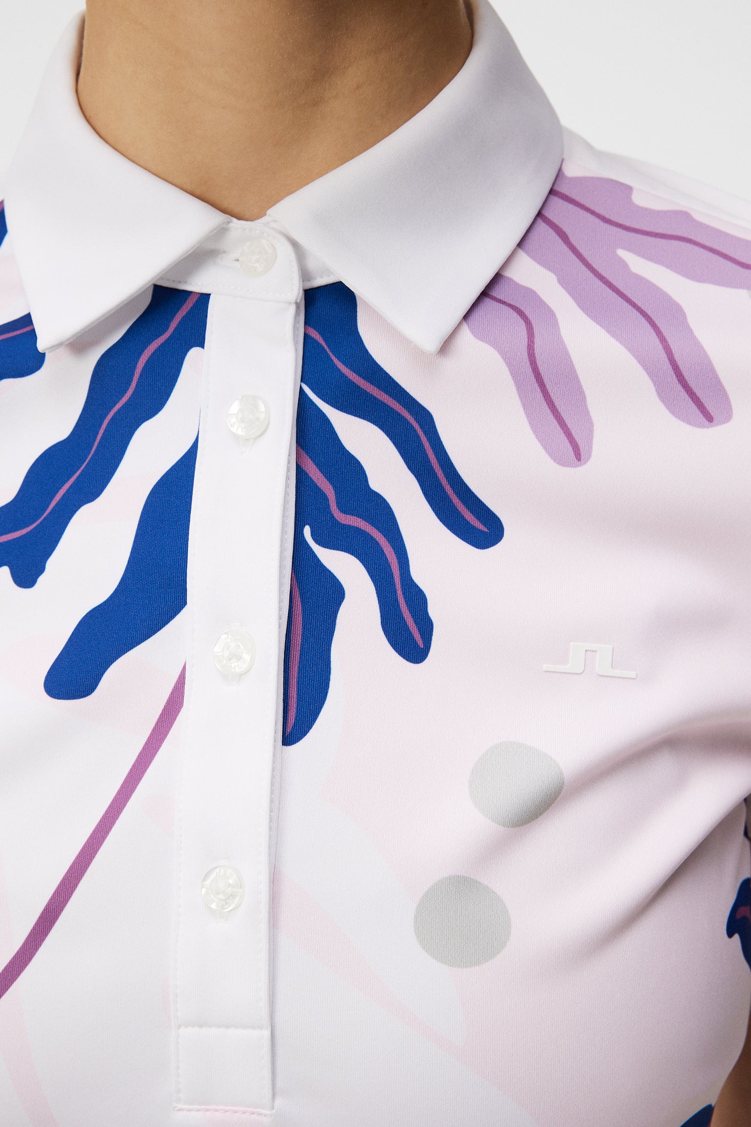 Jada Print Polo / Paradise Monstera Pink – J.Lindeberg EU
