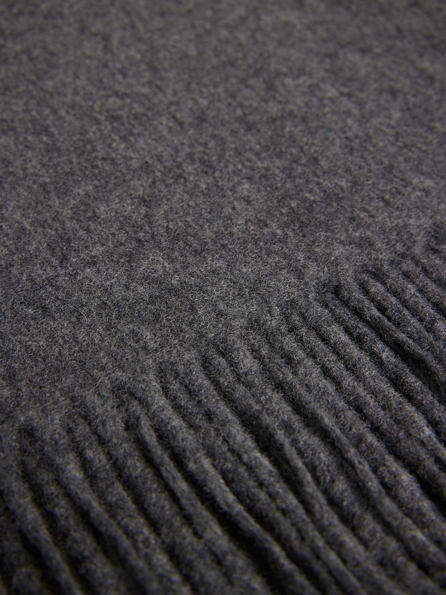 Frame Cashmere Blend Scarf / Mid Grey Melange