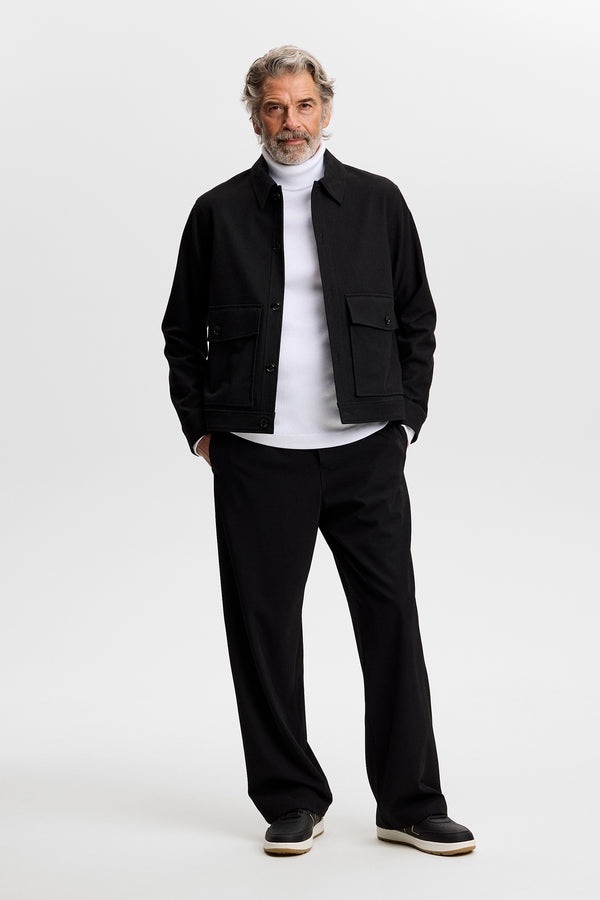 Bedford Long Sleeve Turtleneck / White