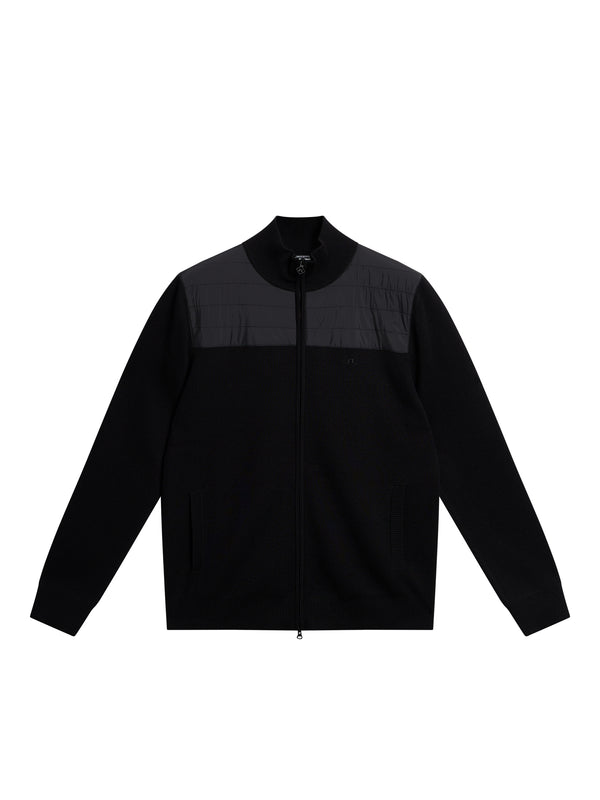 Bridge Knitted Hybrid Sweater / Black