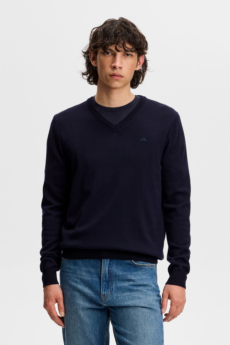 Lymann Knitted Sweater / JL Navy