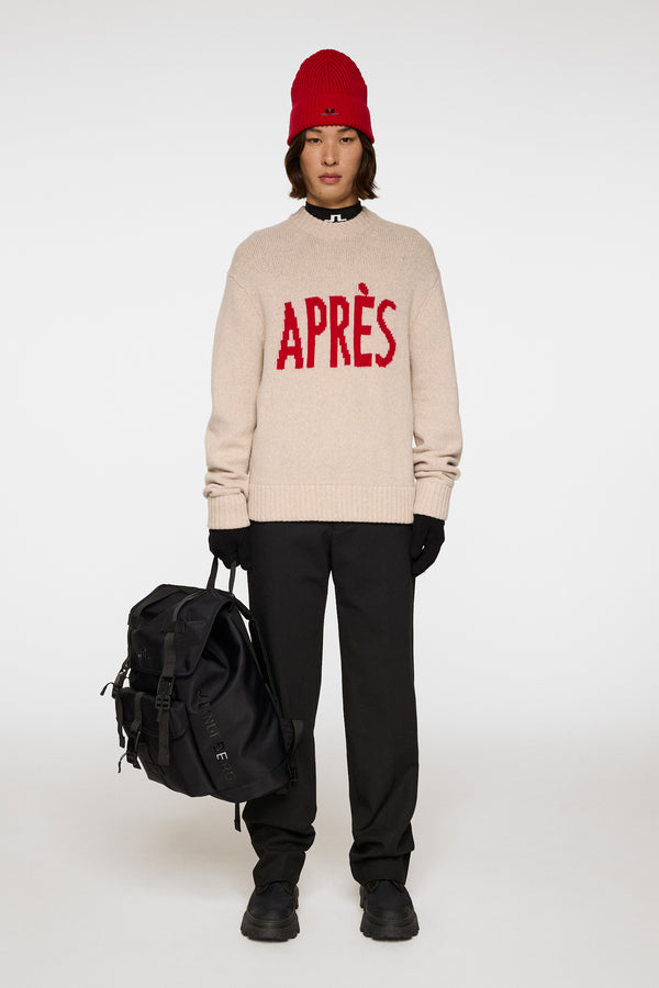 Fabian Graphic Knit Sweater / Moonbeam