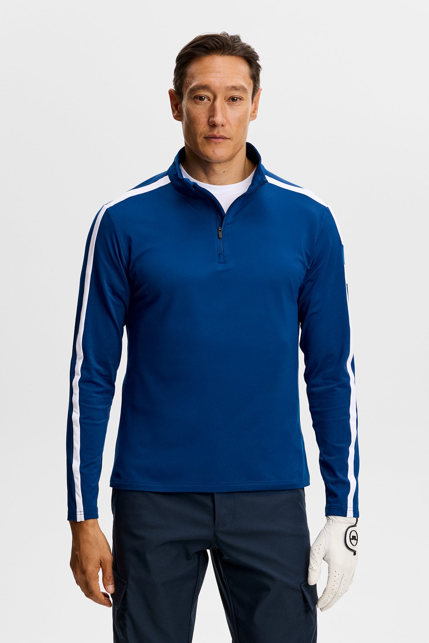 Keaton Quarter Zip Mid Layer / Estate Blue – J.Lindeberg EU