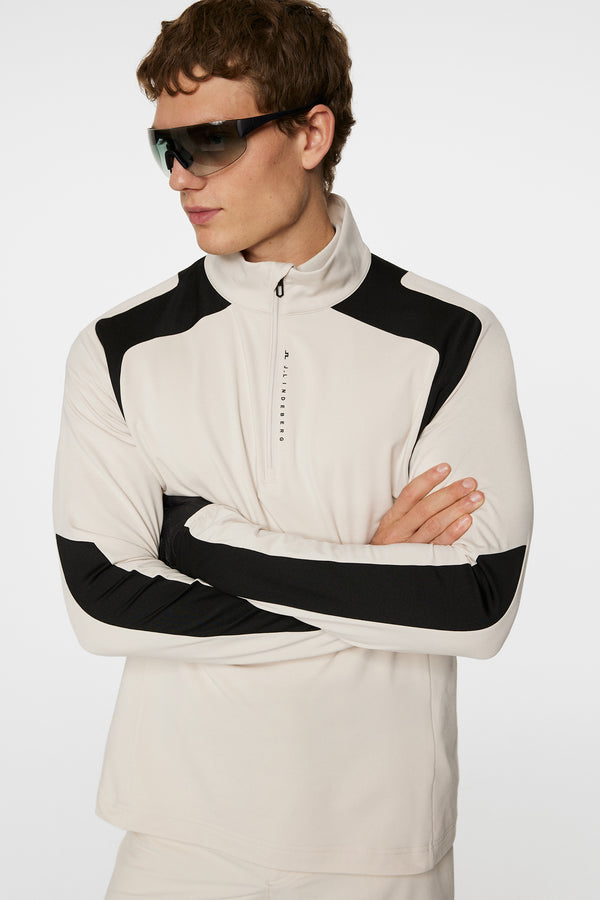 Leander Quarter Zip  Mid Layer / Moonbeam