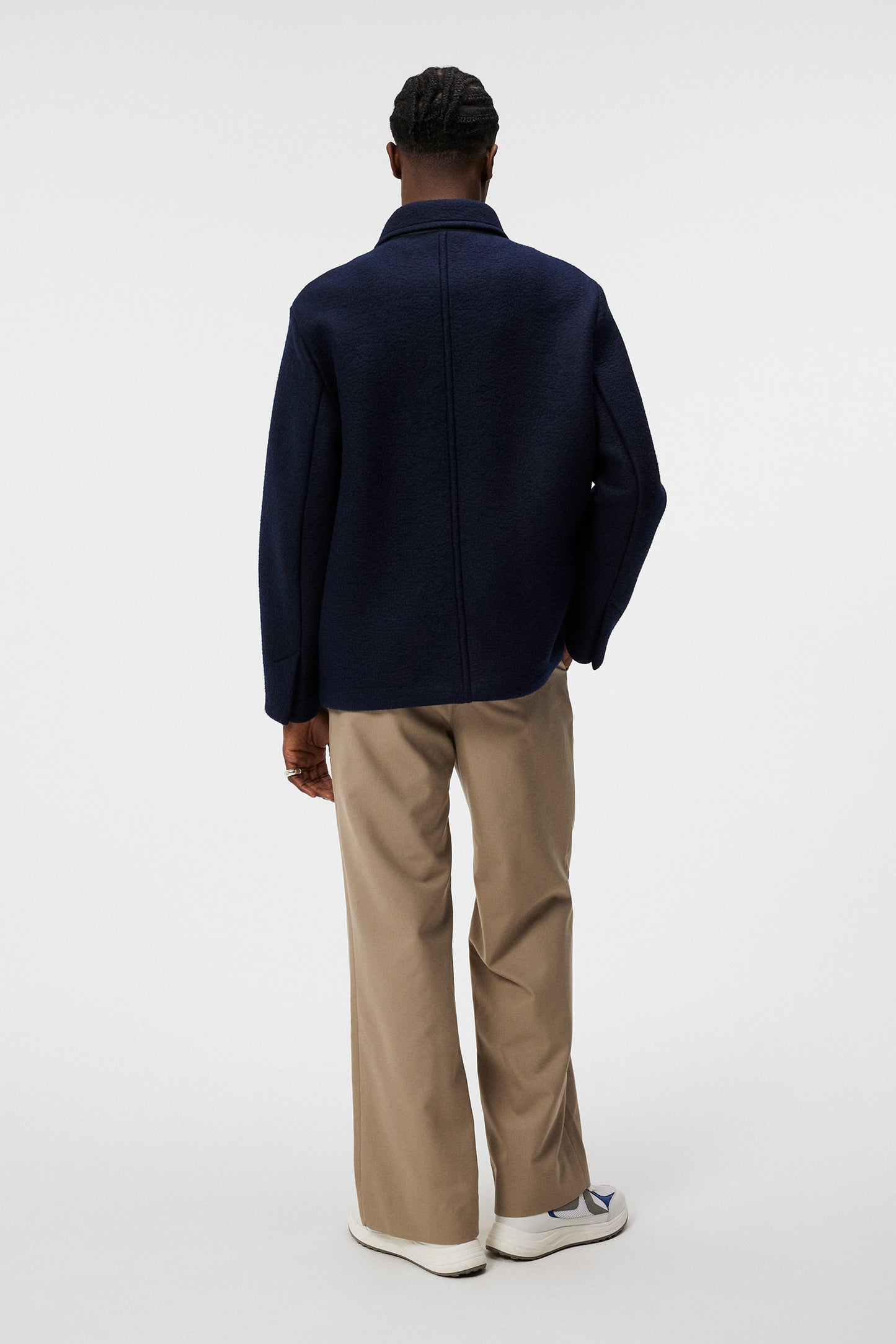 Ferdi Wool Mix Jacket / JL Navy