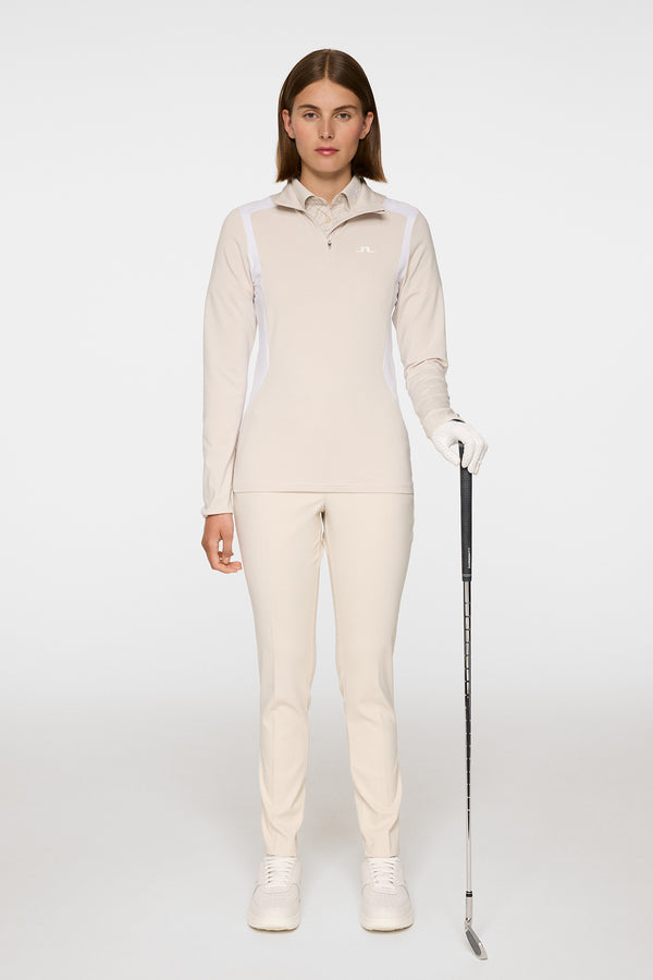 Mae Quarter Zip Mid Layer / Moonbeam