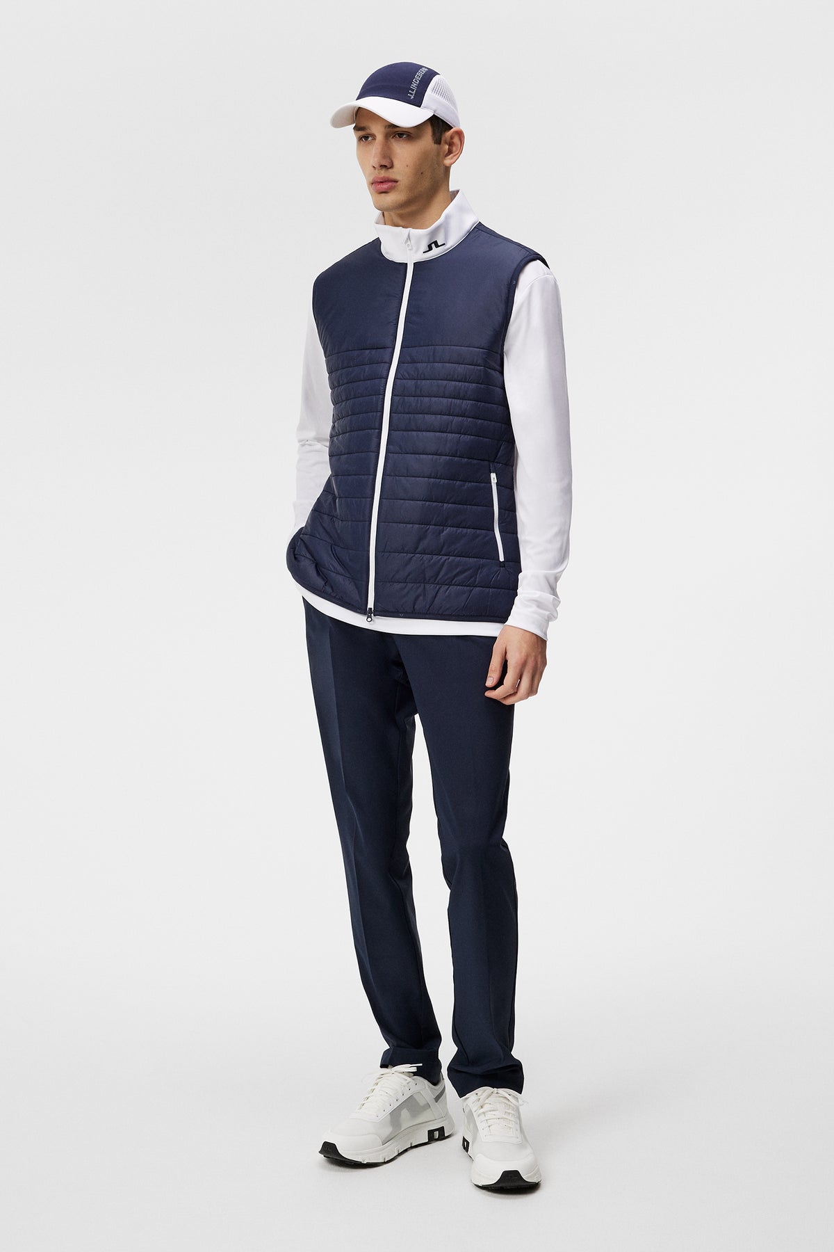Martino Quilt Hybrid Vest / JL Navy