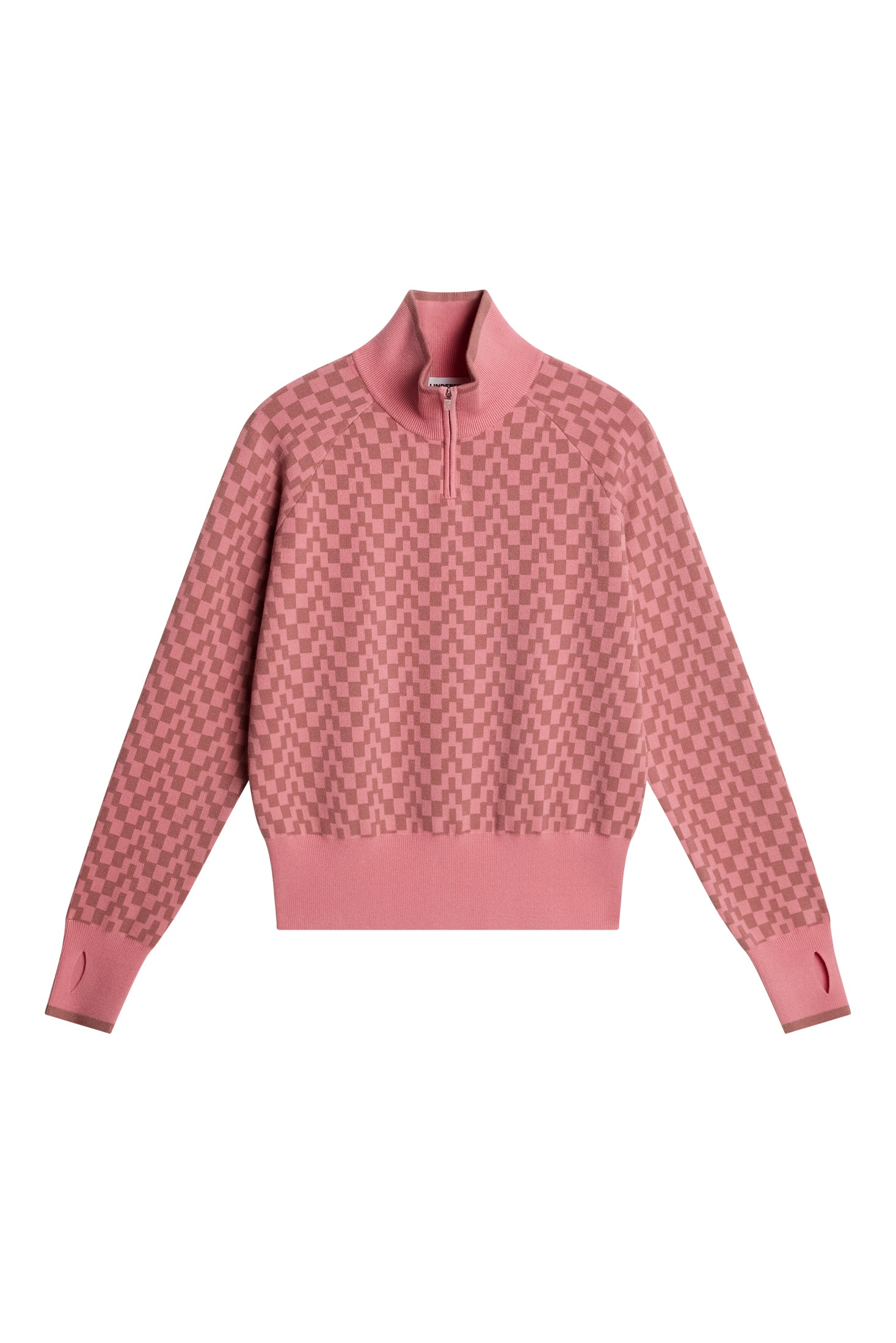 Kerla Knitted Zip Sweater / Bridge Stack Rose M – J.Lindeberg EU