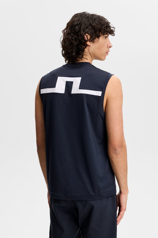 Xander Sleeveless Tee / JL Navy
